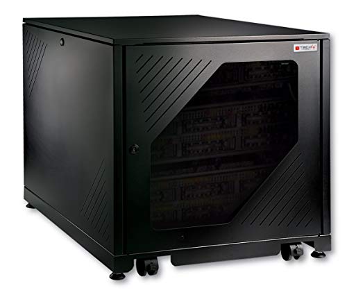 Techly Professional 361155 Rack 19" 600 x 1000 12 Einheiten Schwarz Unterschrank zum Selbstmontieren von Techly