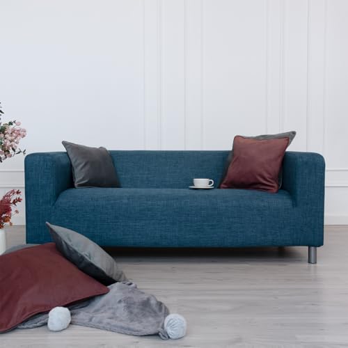 TLYESD Ersatzbezug für IKEA 2-Sitzer Klippan Loveseat Sofa, Polyestergewebe Sofa Marineblau TLYESD Ersatzbezug für IKEA 2-Sitzer Klippan Loveseat Sofa, Polyestergewebe Sofa Marineblau von TLYESD