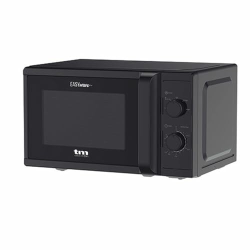 TM Electron TMPMW002BLK EASYWAVE Mikrowelle, 20 Liter, 700 W, 5 Leistungsstufen, Auftaufunktion und 35 Minuten Timer, Schwarz von TM Electron