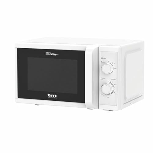 TM Electron TMPMW002WHT EASYWAVE Mikrowelle, 20 Liter, 700 W, 5 Leistungsstufen, Auftaufunktion und 35 Minuten Timer, Weiß von TM Electron