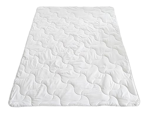 Bettdecke Decke Steppbett Bettwaren Microfaser Soft Dream von Wendre • Auswahl aus 4 Größen und 4 Ausführungen • Weiß (Sommerdecke/Leichtdecke, 135x200 cm) von TM Maxx