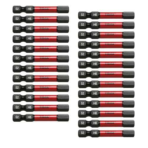 TMAX 25 Stück H6 H-6 mm schwarz Impact Torsion Schraubendreher Einsatz Bit Set Sechskantkopf Inbusschlüssel, 1/4 Zoll Sechskantschaft S2 Stahl, CNC-gefräste Spitzen, 5,1 cm lang mit Aufbewahrungsbox TMAX 25 Stück H6 H-6 mm schwarz Impact Torsion Schraubendreher Einsatz Bit Set Sechskantkopf Inbusschlüssel, 1/4 Zoll Sechskantschaft S2 Stahl, CNC-gefräste Spitzen, 5,1 cm lang mit Aufbewahrungsbox von TMAX