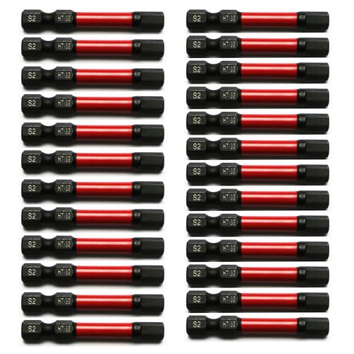 TMAX 25 Stück H7/32 Zoll Schwarz Impact Torsion Schraubendreher Einsatz Bit Set Sechskantkopf Inbusschlüssel, 1/4 Zoll Sechskantschaft S2 Stahl, CNC gefräste Spitzen, 5,1 cm lang mit Aufbewahrungsbox TMAX 25 Stück H7/32 Zoll Schwarz Impact Torsion Schraubendreher Einsatz Bit Set Sechskantkopf Inbusschlüssel, 1/4 Zoll Sechskantschaft S2 Stahl, CNC gefräste Spitzen, 5,1 cm lang mit Aufbewahrungsbox von TMAX
