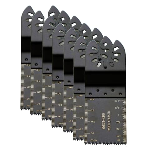 TMAX 7 oszillierende Sägeblätter, Multitool-Klingen Oszillierende Werkzeugklinge Metallschneiden für Holznägel, Schrauben, Kunststoff, kompatibel mit Milwaukee Bosch Ryobi TMAX 7 oszillierende Sägeblätter, Multitool-Klingen Oszillierende Werkzeugklinge Metallschneiden für Holznägel, Schrauben, Kunststoff, kompatibel mit Milwaukee Bosch Ryobi von TMAX