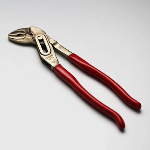 TMAX Funkenfreie 25,4 cm große Aluminium-Bronze, verstellbare Wasserpumpenzange, Alligator-V-Backen-Nut- und Federgelenk, funkenfreies Sanitärwerkzeug, funkenfreie Sicherheit, nicht magnetisch TMAX Funkenfreie 25,4 cm große Aluminium-Bronze, verstellbare Wasserpumpenzange, Alligator-V-Backen-Nut- und Federgelenk, funkenfreies Sanitärwerkzeug, funkenfreie Sicherheit, nicht magnetisch von TMAX