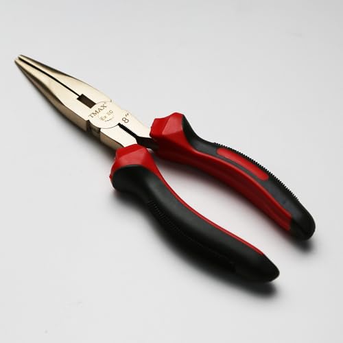 TMAX Funkenfreie Spitzzange, 20,3 cm, Aluminium-Bronze, funkenfrei, funkenfrei, nicht magnetisch und korrosionsbeständig von TMAX