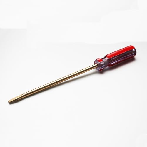 TMAX Funkenfreier Schlitzschraubendreher mit 3/8-Zoll-Schlitz, Berylliumbronze, Kupfer, funkenfrei, 20,3 cm Arbeitslänge, funkenfrei, nicht magnetisch und korrosionsbeständig von TMAX