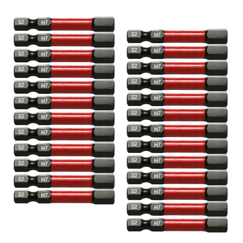 TMAX Schlag-Torsions-Schraubendrehereinsatz-Set, Sechskantkopf, 1/4-Zoll-Sechskantschaft, S2-Stahl, CNC-gefräste Spitzen, 5,1 cm lang, mit Aufbewahrungsbox, 25 Stück TMAX Schlag-Torsions-Schraubendrehereinsatz-Set, Sechskantkopf, 1/4-Zoll-Sechskantschaft, S2-Stahl, CNC-gefräste Spitzen, 5,1 cm lang, mit Aufbewahrungsbox, 25 Stück von TMAX