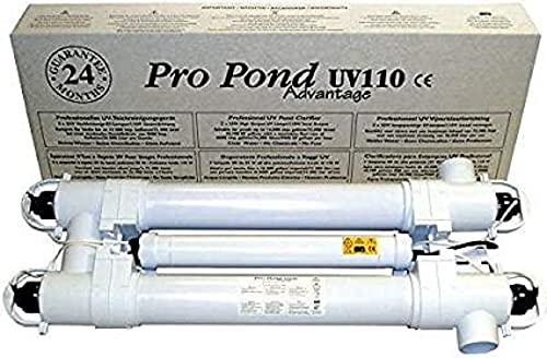 TMC Filter Pro Pond UV 110W TL Advantage, für einen klaren Teich, Maximaler Durchfluss 36 m3 pro Stunde, Maximale Teichkapazität 72 m3, 63 Millimeter Klebeanschlüsse, Grün von TMC