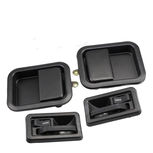 TMERIC Auto Außen Griff Für Jeep Für Wrangler 1987-2006 Für Jeep Für CJ 1976-1986 1 Set Auto Innen Außentür Griff Linke Und Rechte Seite 55176477AB 55176383AE Türgriff Außen von TMERIC