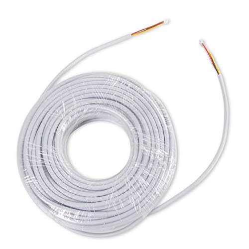 TMEZON 30M RVV4 Kabel 4-Draht-Kabel für Video-Türsprechanlage Türklingel Intercom Türklingel verdrahtete Intercom Kabelverlängerungskabel von TMEZON