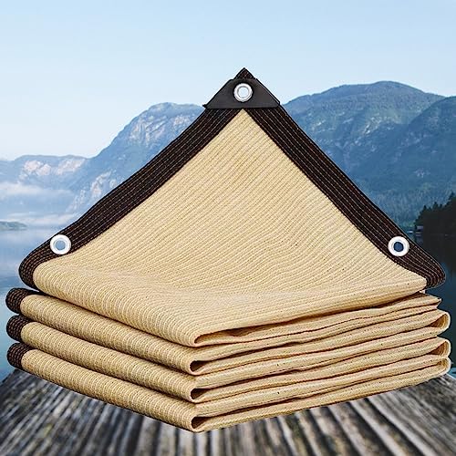 Sonnensegel Shade Sails Uv Schutz Sichtschutz Schattiernetz 80% - 90% Prozent Shading Rate, Garten Sonnenschutzgewebe Windschutz Zaun. (Nicht-Gerade Weiss / 2 * 5m / 6.6ft*19.7ft) von TMGJShd