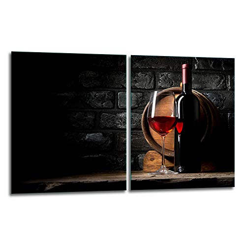 TMK ArtDeko - Abdeckung Ceranfeld – Herdabdeckung 2 Teilig 40x52 cm – Robust, Hygienisch & Rutschfest – Herdplatten Abdeckungen – Schutz & Zusätzliche Arbeitsfläche – Vielseitige Nutzung von TMK ArtDeko