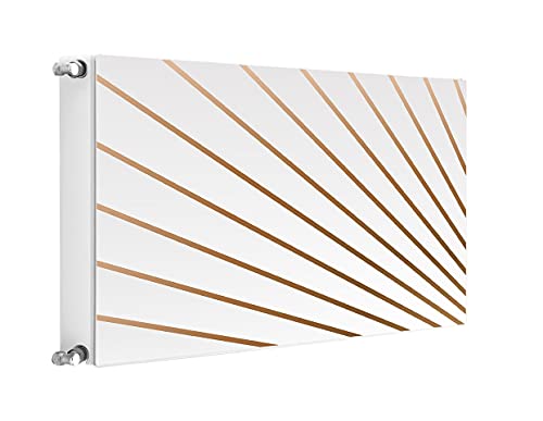 TMK ArtDeko Heizkörperverkleidung Magnetisch Wohnliches Ambiente Einfache Befestigung 80x60 Magnet Heizkörperabdeckung, Muster Weiß von TMK ArtDeko