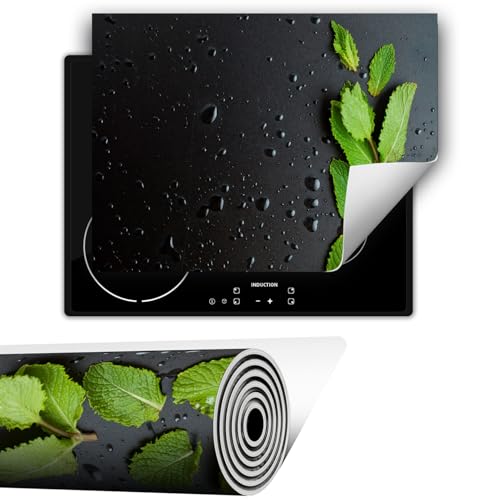 TMK ArtDeko Herdabdeckplatte 1 teilig 80x52 cm Küche Herdabdeckung Ceranfeld Herdabdeckplatten Anti Rutsch Matte Aufrollbar, Schwarz Minze TMK ArtDeko Herdabdeckplatte 1 teilig 80x52 cm Küche Herdabdeckung Ceranfeld Herdabdeckplatten Anti Rutsch Matte Aufrollbar, Schwarz Minze von TMK ArtDeko