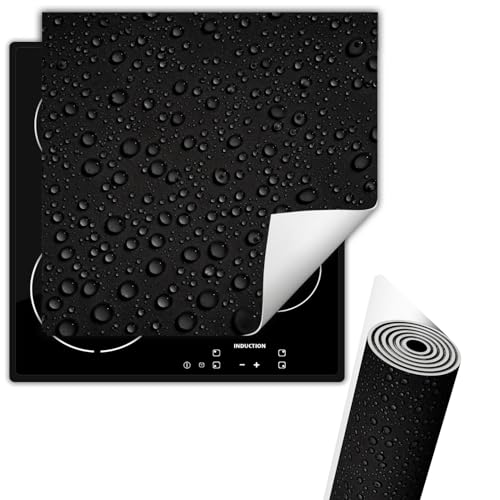 TMK ArtDeko Herdabdeckplatte 50x52 cm Einteilig Küchen Zubehör Kochfeld Abdeckung Ceranfeld Herdplattenabdeckung Induktionskochfeld Aufrollbare Matte, Schwarz Tropfen TMK ArtDeko Herdabdeckplatte 50x52 cm Einteilig Küchen Zubehör Kochfeld Abdeckung Ceranfeld Herdplattenabdeckung Induktionskochfeld Aufrollbare Matte, Schwarz Tropfen von TMK ArtDeko