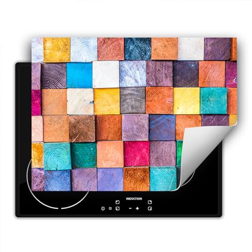 TMK ArtDeko Herdabdeckplatte Einteilig 70x52 cm Küche Herdabdeckung Ceranfeld Abdeckplatte Kochfeld Abdeckung Induktionskochfeld Aufrollbare, Mosaik Holz Bunt TMK ArtDeko Herdabdeckplatte Einteilig 70x52 cm Küche Herdabdeckung Ceranfeld Abdeckplatte Kochfeld Abdeckung Induktionskochfeld Aufrollbare, Mosaik Holz Bunt von TMK ArtDeko