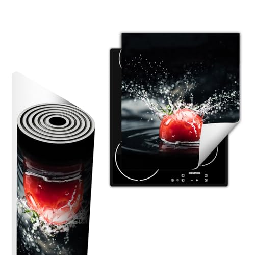 TMK ArtDeko Herdabdeckplatte Einteilig Kochfeld Abdeckung Induktionskochfeld Ceranfeld Abdeckplatte Küche Anti Rutsch Matte Herdabdeckung Aufrollbar 45x52 cm, Schwarz Tomate TMK ArtDeko Herdabdeckplatte Einteilig Kochfeld Abdeckung Induktionskochfeld Ceranfeld Abdeckplatte Küche Anti Rutsch Matte Herdabdeckung Aufrollbar 45x52 cm, Schwarz Tomate von TMK ArtDeko