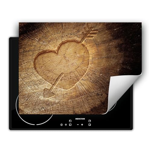 TMK ArtDeko Herdabdeckplatte Einteilig Küche Ceranfeld Abdeckplatte Cerankochfeld Abdeckung Induktionskochfeld Schutzmatte 80x52 cm - Braun Holz TMK ArtDeko Herdabdeckplatte Einteilig Küche Ceranfeld Abdeckplatte Cerankochfeld Abdeckung Induktionskochfeld Schutzmatte 80x52 cm - Braun Holz von TMK ArtDeko