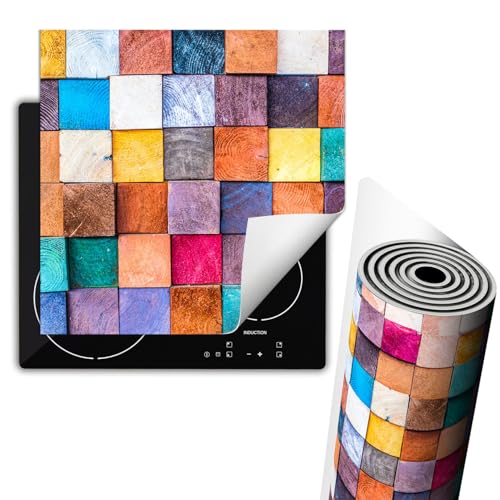TMK ArtDeko Herdabdeckplatte Einteilig Küche Herdabdeckung Ceranfeld Herdabdeckplatten Anti Rutsch Matte Aufrollbar 60x52 cm, Mosaik Holz Bunt TMK ArtDeko Herdabdeckplatte Einteilig Küche Herdabdeckung Ceranfeld Herdabdeckplatten Anti Rutsch Matte Aufrollbar 60x52 cm, Mosaik Holz Bunt von TMK ArtDeko
