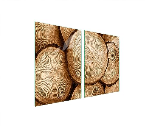 TMK ArtDeko Herdabdeckplatten 2 Teilig 2 x 45 x 52 cm Ceranfeldabdeckung Küche Induktion Her dschutz Spritzschutz Glasplatte Schneidebrett, Holz TMK ArtDeko Herdabdeckplatten 2 Teilig 2 x 45 x 52 cm Ceranfeldabdeckung Küche Induktion Her dschutz Spritzschutz Glasplatte Schneidebrett, Holz von TMK ArtDeko