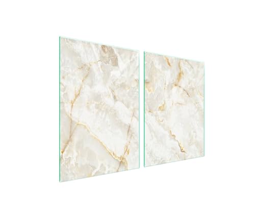 TMK ArtDeko Herdabdeckplatte 2 Teilig 2x45x52 cm - Spritzschutz Herdabdeckung – Herdschutz aus Sicherheitsglas – Robust, Hygienisch & Rutschfest– Schutz für Induktion, Ceran, Gas & Elektro TMK ArtDeko Herdabdeckplatte 2 Teilig 2x45x52 cm - Spritzschutz Herdabdeckung – Herdschutz aus Sicherheitsglas – Robust, Hygienisch & Rutschfest– Schutz für Induktion, Ceran, Gas & Elektro von TMK ArtDeko