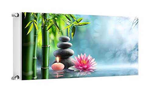 TMK ArtDeko Magnet Heizkörperabdeckung Innovative Lösung Selbsthaftend 120x60 Heizkörperabdeckung, Heizkörperverkleidung, Steine von TMK ArtDeko