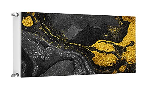 TMK ArtDeko Magnetische Heizkörperverkleidung Modernes Design Einfache Montage 120x60 Magnet Heizkörperabdeckung, Marmor Gold TMK ArtDeko Magnetische Heizkörperverkleidung Modernes Design Einfache Montage 120x60 Magnet Heizkörperabdeckung, Marmor Gold von TMK ArtDeko