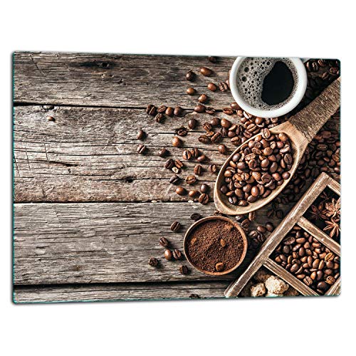 TMK ArtDeko – Schneidebrett Glas – Glasschneidebrett für die Küche 52x40 cm – Robust, Hygienisch & Rutschfest – Glas Schneidebrett – Zusätzliche Arbeitsfläche – Vielseitige Nutzung von TMK ArtDeko