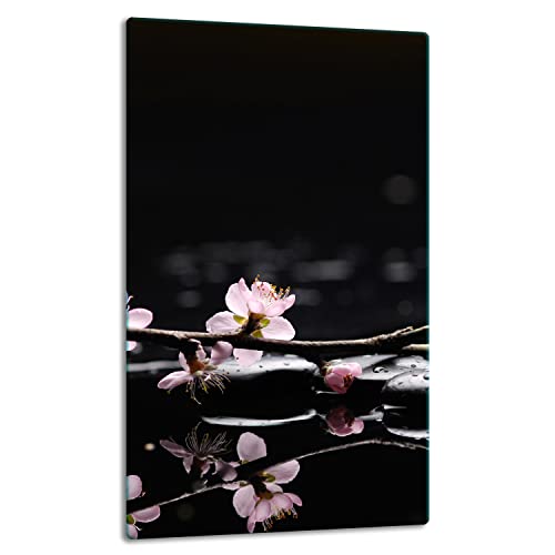 TMK ArtDeko Herdabdeckplatte 1 Teilig 30x52 cm - Spritzschutz Herdabdeckung – Herdschutz aus Sicherheitsglas – Robust, Hygienisch & Rutschfest– Schutz für Induktion, Ceran, Gas & Elektro von TMK ArtDeko