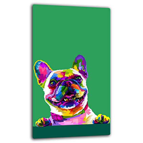TMK | Herdabdeckplatte 30x52 Einteilig Glas Elektroherd Induktion Herdschutz Spritzschutz Glasplatte Deko Schneidebrett Hund von TMK ArtDeko