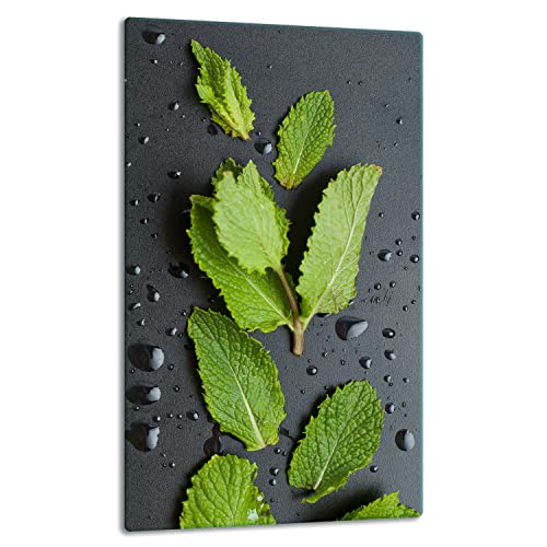 TMK ArtDeko Herdabdeckplatte 1 Teilig 30x52 cm - Spritzschutz Herdabdeckung – Herdschutz aus Sicherheitsglas – Robust, Hygienisch & Rutschfest– Schutz für Induktion, Ceran, Gas & Elektro von TMK ArtDeko