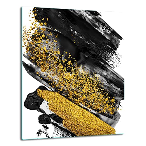 TMK | Herdabdeckplatte 40x52 Einteilig Glas Elektroherd Induktion Herdschutz Spritzschutz Glasplatte Deko Schneidebrett Bild von TMK ArtDeko