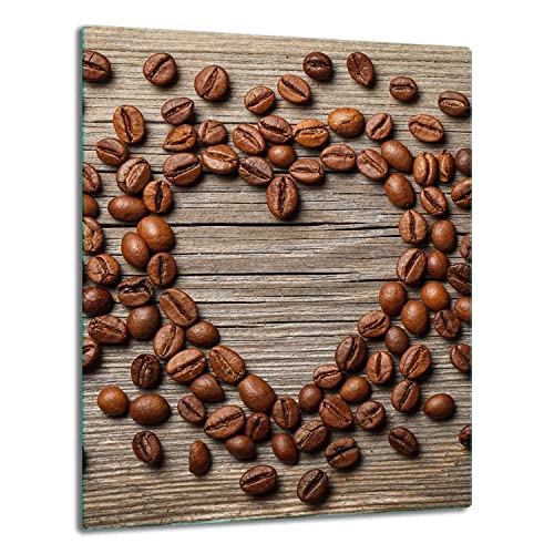TMK | Herdabdeckplatte 40x52 Einteilig Glas Elektroherd Induktion Herdschutz Spritzschutz Glasplatte Deko Schneidebrett Holz Kaffee TMK | Herdabdeckplatte 40x52 Einteilig Glas Elektroherd Induktion Herdschutz Spritzschutz Glasplatte Deko Schneidebrett Holz Kaffee von TMK ArtDeko