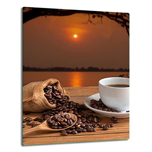 TMK | Herdabdeckplatte 40x52 Einteilig Glas Elektroherd Induktion Herdschutz Spritzschutz Glasplatte Deko Schneidebrett Kaffee TMK | Herdabdeckplatte 40x52 Einteilig Glas Elektroherd Induktion Herdschutz Spritzschutz Glasplatte Deko Schneidebrett Kaffee von TMK ArtDeko