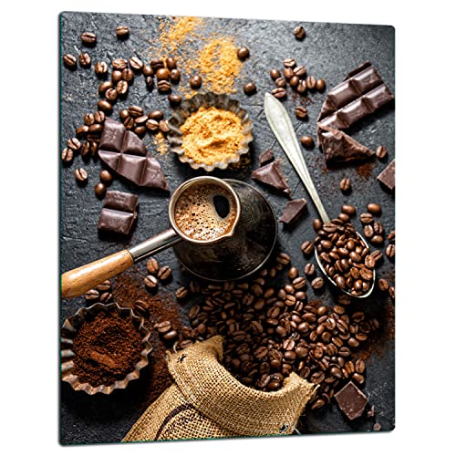 TMK | Herdabdeckplatte 40x52 Einteilig Glas Elektroherd Induktion Herdschutz Spritzschutz Glasplatte Deko Schneidebrett Kaffee TMK | Herdabdeckplatte 40x52 Einteilig Glas Elektroherd Induktion Herdschutz Spritzschutz Glasplatte Deko Schneidebrett Kaffee von TMK ArtDeko