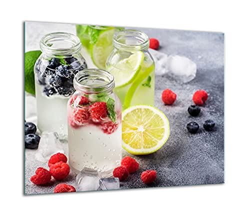 TMK | Herdabdeckplatte 60x52 Einteilig Glas Elektroherd Induktion Herdschutz Spritzschutz Glasplatte Deko Schneidebrett Getränk Obst TMK | Herdabdeckplatte 60x52 Einteilig Glas Elektroherd Induktion Herdschutz Spritzschutz Glasplatte Deko Schneidebrett Getränk Obst von TMK ArtDeko