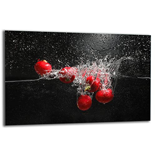TMK ArtDeko Herdabdeckplatte 1 Teilig 80x52 cm - Spritzschutz Herdabdeckung – Herdschutz aus Sicherheitsglas – Robust, Hygienisch & Rutschfest– Schutz für Induktion, Ceran, Gas & Elektro von TMK ArtDeko