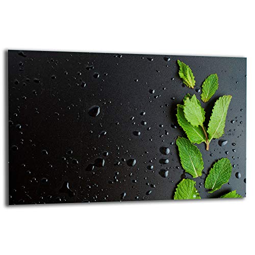 TMK ArtDeko Herdabdeckplatte 1 Teilig 80x52 cm - Spritzschutz Herdabdeckung – Herdschutz aus Sicherheitsglas – Robust, Hygienisch & Rutschfest– Schutz für Induktion, Ceran, Gas & Elektro von TMK ArtDeko