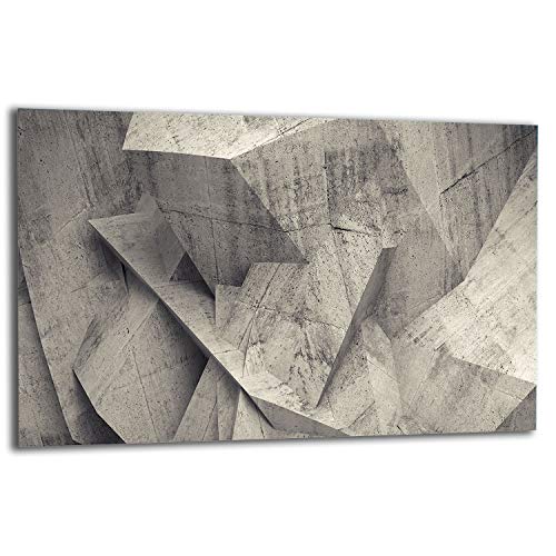TMK |Herdabdeckplatte 80x52 cm 1-teilig Ceranfeldabdeckung Induktion Herdschutz Spritzschutz Glasplatte Deko Schneidebrett Schiefer von TMK ArtDeko