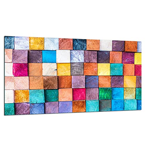 TMK | Herdabdeckplatte 90x52 Einteilig Glas Elektroherd Induktion Herdschutz Spritzschutz Glasplatte Deko Schneidebrett Bunt Mosaik TMK | Herdabdeckplatte 90x52 Einteilig Glas Elektroherd Induktion Herdschutz Spritzschutz Glasplatte Deko Schneidebrett Bunt Mosaik von TMK ArtDeko