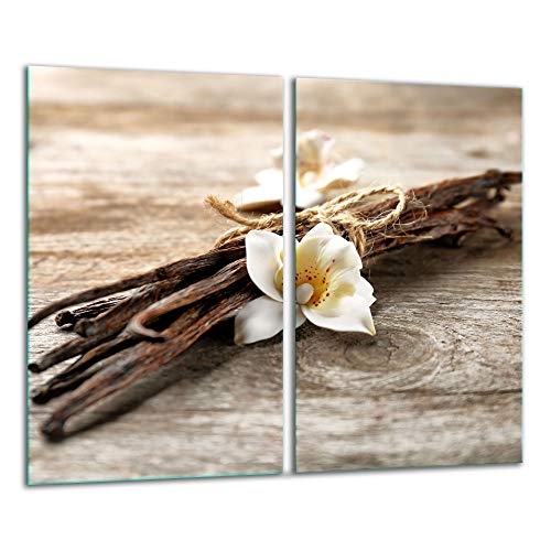 TMK ArtDeko Herdabdeckplatte 2 Teilig 2x30x52 cm - Spritzschutz Herdabdeckung – Herdschutz aus Sicherheitsglas – Robust, Hygienisch & Rutschfest– Schutz für Induktion, Ceran, Gas & Elektro TMK ArtDeko Herdabdeckplatte 2 Teilig 2x30x52 cm - Spritzschutz Herdabdeckung – Herdschutz aus Sicherheitsglas – Robust, Hygienisch & Rutschfest– Schutz für Induktion, Ceran, Gas & Elektro von TMK ArtDeko