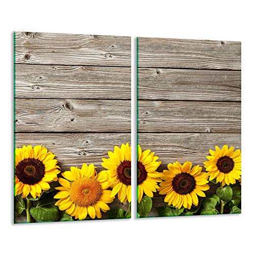 TMK | Herdabdeckplatten 2 Teilig 2x30x52 cm Ceranfeldabdeckung Küche Elektroherd Induktion Herdschutz Spritzschutz Glasplatte Schneidebrett Holz TMK | Herdabdeckplatten 2 Teilig 2x30x52 cm Ceranfeldabdeckung Küche Elektroherd Induktion Herdschutz Spritzschutz Glasplatte Schneidebrett Holz von TMK ArtDeko