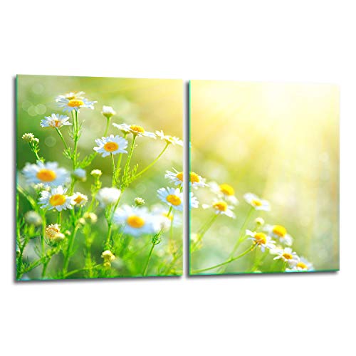 TMK | Herdabdeckplatten Set 2x40x52 cm Ceranfeld Abdeckung Glas Spritzschutz Abdeckplatte Glasplatte Herd Ceranfeldabdeckung Deko Schneidebrett | Blumen TMK | Herdabdeckplatten Set 2x40x52 cm Ceranfeld Abdeckung Glas Spritzschutz Abdeckplatte Glasplatte Herd Ceranfeldabdeckung Deko Schneidebrett | Blumen von TMK ArtDeko