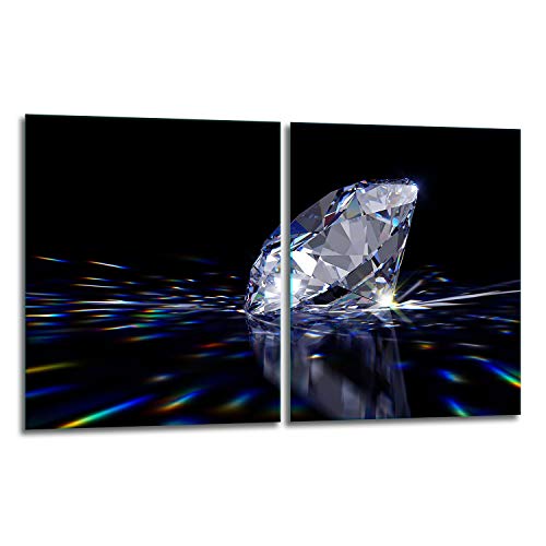TMK | Herdabdeckplatten Set 2x40x52 cm Ceranfeld Abdeckung Glas Spritzschutz Abdeckplatte Glasplatte Herd Ceranfeldabdeckung Deko Schneidebrett | Diamant TMK | Herdabdeckplatten Set 2x40x52 cm Ceranfeld Abdeckung Glas Spritzschutz Abdeckplatte Glasplatte Herd Ceranfeldabdeckung Deko Schneidebrett | Diamant von TMK ArtDeko
