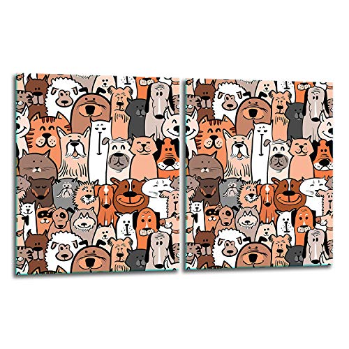 TMK | Herdabdeckplatten Set 2x40x52 cm Ceranfeld Abdeckung Glas Spritzschutz Abdeckplatte Glasplatte Herd Ceranfeldabdeckung Deko Schneidebrett | Katze Hund TMK | Herdabdeckplatten Set 2x40x52 cm Ceranfeld Abdeckung Glas Spritzschutz Abdeckplatte Glasplatte Herd Ceranfeldabdeckung Deko Schneidebrett | Katze Hund von TMK ArtDeko