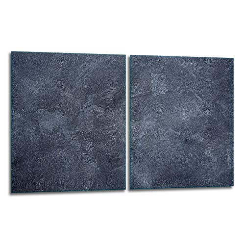 TMK | Herdabdeckplatten Set 2x40x52 cm Ceranfeld Abdeckung Glas Spritzschutz Abdeckplatte Glasplatte Herd Ceranfeldabdeckung Deko Schneidebrett Schiefer TMK | Herdabdeckplatten Set 2x40x52 cm Ceranfeld Abdeckung Glas Spritzschutz Abdeckplatte Glasplatte Herd Ceranfeldabdeckung Deko Schneidebrett Schiefer von TMK ArtDeko