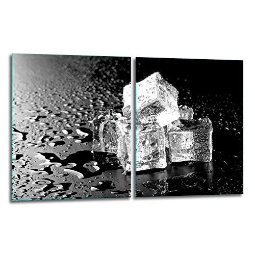 TMK | Herdabdeckplatten Set 2x40x52 cm Ceranfeld Abdeckung Glas Spritzschutz Abdeckplatte Glasplatte Herd Ceranfeldabdeckung Deko Schneidebrett Schwarz TMK | Herdabdeckplatten Set 2x40x52 cm Ceranfeld Abdeckung Glas Spritzschutz Abdeckplatte Glasplatte Herd Ceranfeldabdeckung Deko Schneidebrett Schwarz von TMK ArtDeko