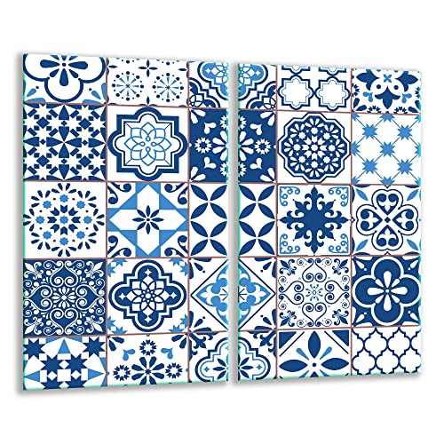 TMK | Herdabdeckplatten ceranfeld 2 Teilig 30x52 cm | Ceranfeldabdeckung Küche Elektroherd Induktion | Herdschutz Spritzschutz | Glasplatte Schneidebrett | Mosaik TMK | Herdabdeckplatten ceranfeld 2 Teilig 30x52 cm | Ceranfeldabdeckung Küche Elektroherd Induktion | Herdschutz Spritzschutz | Glasplatte Schneidebrett | Mosaik von TMK ArtDeko