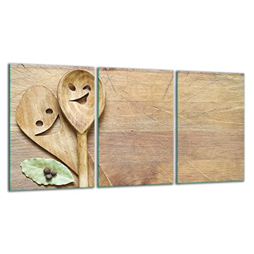 TMK | Herdabdeckplatten ceranfeld 3 Teilig 30x52 cm | Ceranfeldabdeckung Küche Elektroherd Induktion | Herdschutz Spritzschutz | Glasplatte Schneidebrett | Holz Küche TMK | Herdabdeckplatten ceranfeld 3 Teilig 30x52 cm | Ceranfeldabdeckung Küche Elektroherd Induktion | Herdschutz Spritzschutz | Glasplatte Schneidebrett | Holz Küche von TMK ArtDeko